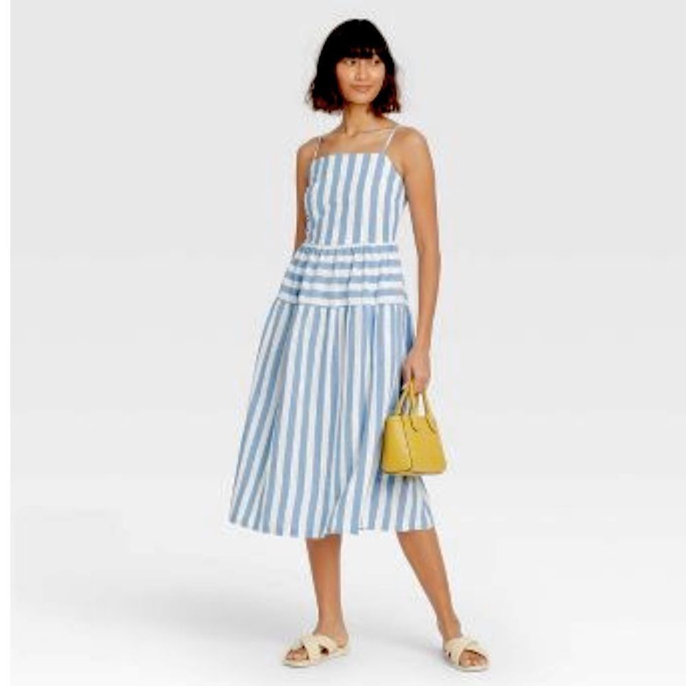 Universal Thread Striped Tiered Tank Dress